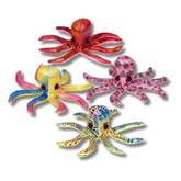 Sand Filled Shiny Plush Octopus Kids Toy In Bulk - Assorted